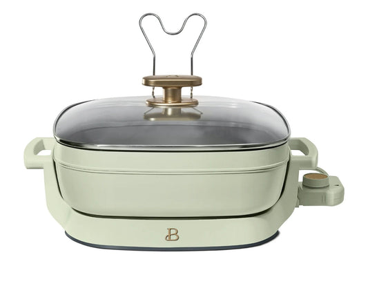 Beautiful 5-in-1 Electric Skillet with Glass Lid