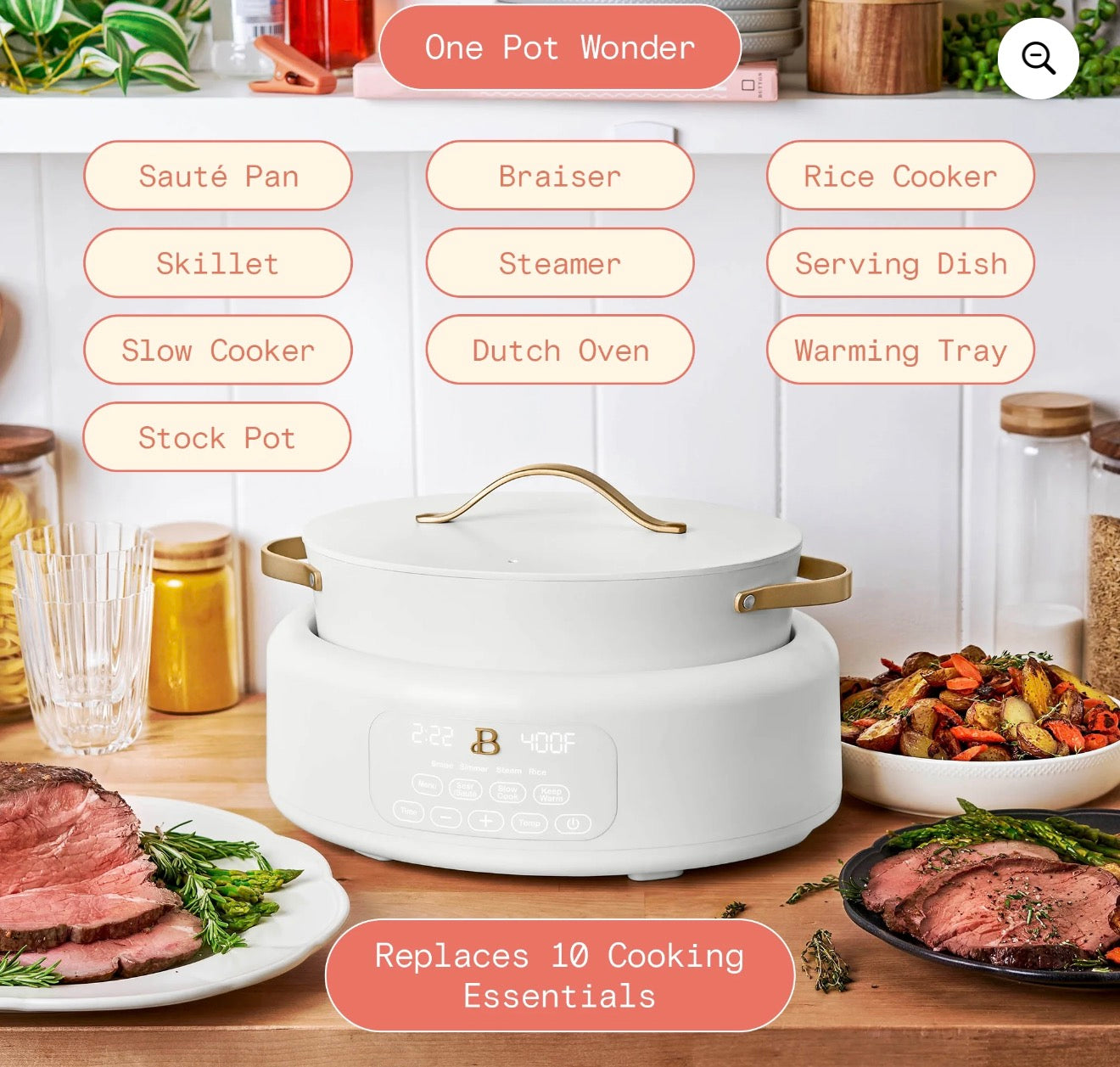 10-in-1 Multi Cooker by Drew Barrymore black