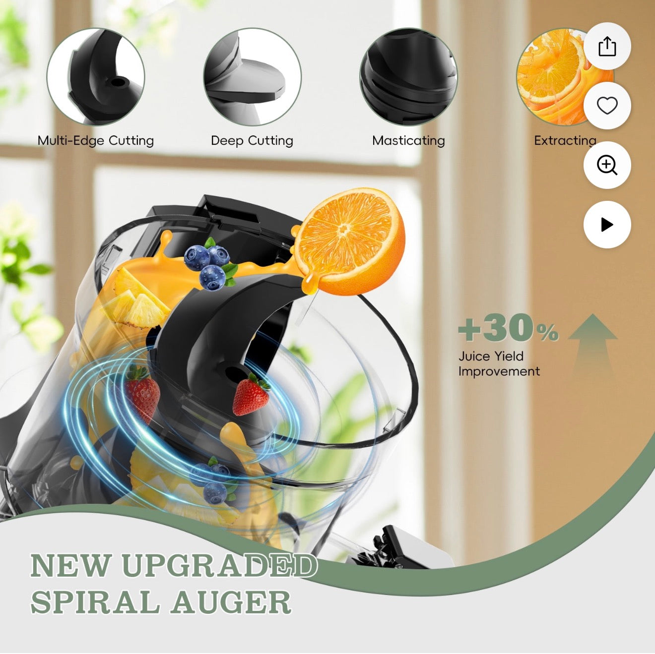 WHALL Slow Juicer