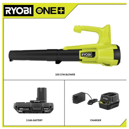 Ryobi ONE+ 18V Cordless 250 CFM Leaf Blower Kit