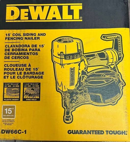 DEWALT 15° Coil Siding & Fencing Nailer