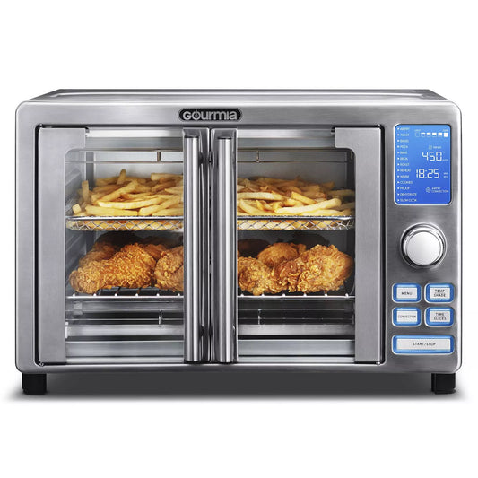 Gourmia French Door Digital Air Fryer Oven – Stainless Steel