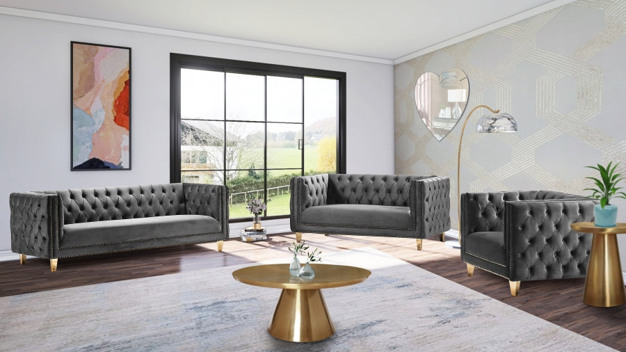 Michelle Velvet Luxe Sofa Set